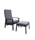 Outdoor Reclining Armchair - Jakarta - Anthracite - Chairs/Footstools/Coffee Table Armchairs and Lounge armchairs