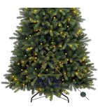 Christmas Tree with Lights - Bogota - Smart Adapter - Green pre-lit trees
