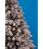Christmas Tree with Lights - Flock Deluxe - Smart  Adapter - White pre-lit trees