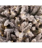 Christmas Tree with Lights - Flock Deluxe - Smart  Adapter - White pre-lit trees