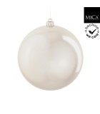 Ornament Ball - Pearl - White Pearl Christmas Wreaths & Swags Ornament Ball - Pearl - White Pearl Christmas Wreaths & Swags