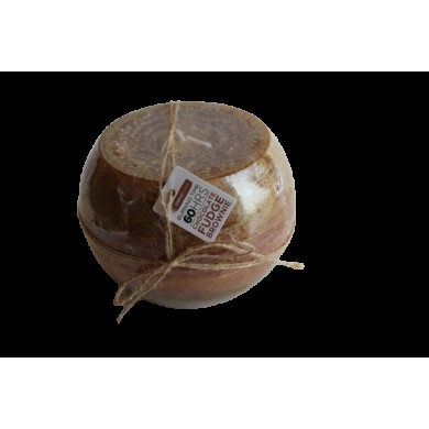 Candle Half Ball - Coffee - Brown - 6x4.5cm