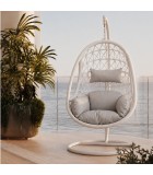 Outdoor Hanging Chair - Carpaia - White Swing chairs