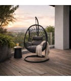 Outdoor Hanging Chair - Panarea - Black Swing chairs