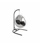 Hanging egg chair SPARGI - light grey - 106x105x196cm Hanging egg chair SPARGI - light grey - 106x105x196cm