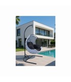 Hanging egg chair SPARGI - light grey - 106x105x196cm Hanging egg chair SPARGI - light grey - 106x105x196cm