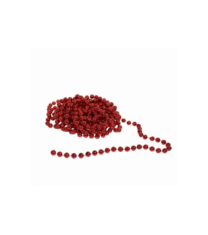 Decorative Pearl Garland - Red - 5m Decorative Pearl Garland - Red - 5m
