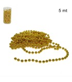 Decorative Pearl Garland - Gold - 5m