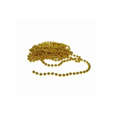 Decorative Pearl Garland - Gold - 5m