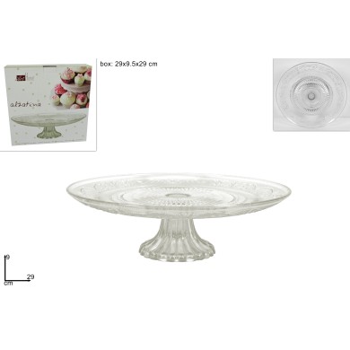 Serving Plate - Transparent - 29xH9cm