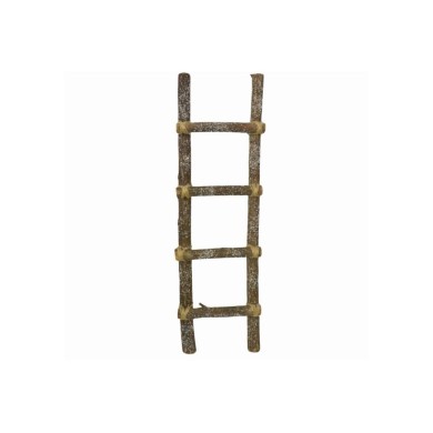 Decorative Wooden Ladder Snow Effect - 4 Steps - 31 x 100cm