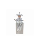 Decorative Jester with Music Movement - Silver - 50cm Decorative Jester with Music Movement - Silver - 50cm