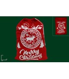 Decorative Santa Bag - Merry Christmas - Red - 73x50cm