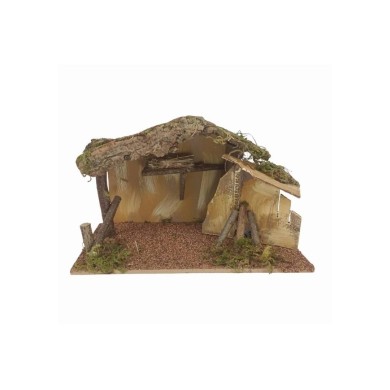 Nativity Scene with Fire Effect - 39 x 25cm Nativity Scene with Fire Effect - 39 x 25cm