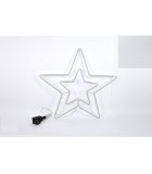 Κρεμαστό Διακοσμητικό Αστέρι με LED - Ψυχρό Λευκό - 54 εκ.