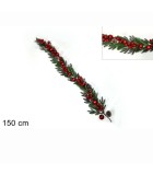 Artificial Garland with Pinecones, Berries & Balls - 150cm Artificial Garland with Pinecones, Berries & Balls - 150cm