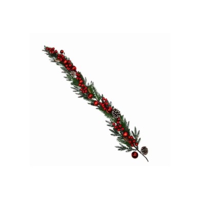 Artificial Garland with Pinecones, Berries & Balls - 150cm Artificial Garland with Pinecones, Berries & Balls - 150cm