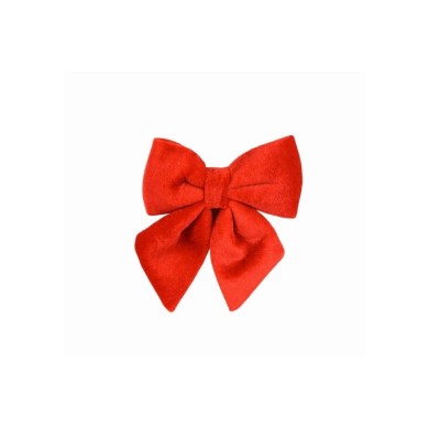 Decorative Velvet Bow - Red - 13cm