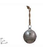 Metal Bell Decoration - Silver - 16cm