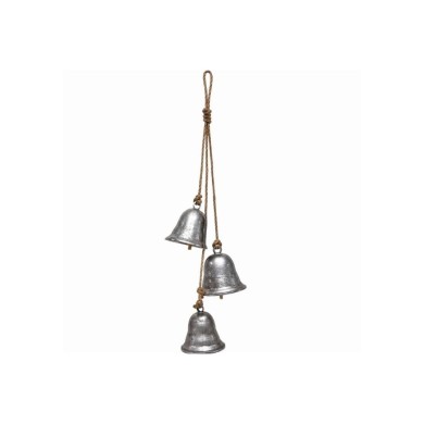 Metal Bell Hanging Ornament Set - Silver - 3 Bells Metal Bell Hanging Ornament Set - Silver - 3 Bells