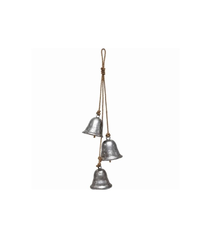 Metal Bell Hanging Ornament Set - Silver - 3 Bells Metal Bell Hanging Ornament Set - Silver - 3 Bells