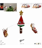 Tree Topper Santa Sleigh with Movement, Light & Music USB - 75 x 42cm Tree Topper Santa Sleigh with Movement, Light & Music USB - 75 x 42cm