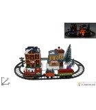 Decorative Christmas Train –  Green/Red - 40Χ28ΧΗ13cm  – LED/Movement