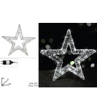 Φωτιζόμενο Αστέρι 3D - Ψυχρό Λευκό - 100xΥ93εκ (2000LED)