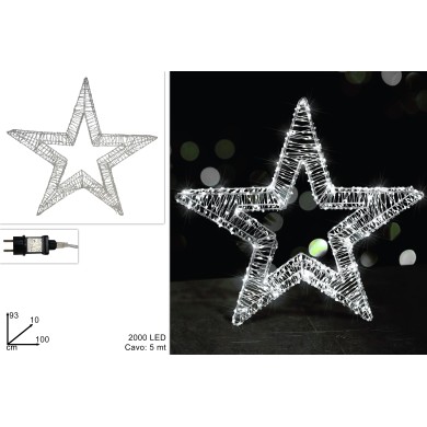 Φωτιζόμενο Αστέρι 3D - Ψυχρό Λευκό - 100xΥ93εκ (2000LED) Φωτιζόμενο Αστέρι 3D - Ψυχρό Λευκό - 100xΥ93εκ (2000LED)