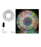 Pre-lit 3D Wreath - Multicolor - D50cm- 1250LED (RGB) Pre-lit 3D Wreath - Multicolor - D50cm- 1250LED (RGB)