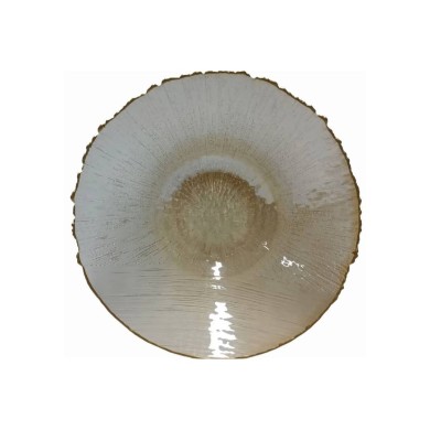 Glass Centerpiece Gold Rim - 40cm