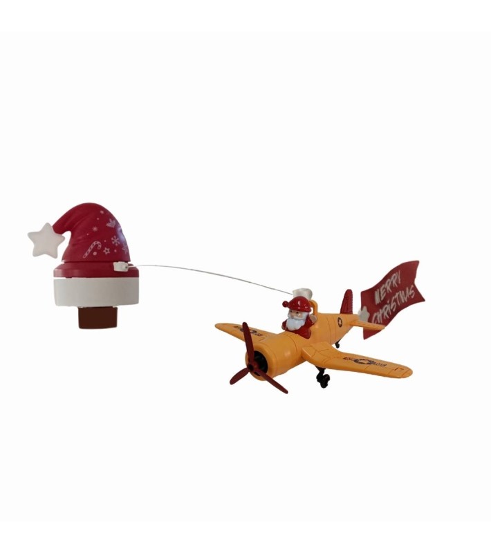 Tree Topper Airplane with Movement, Light & Music USB - 41cm Tree Topper Airplane with Movement, Light & Music USB - 41cm