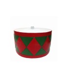 Christmas Tree Base Drum - Red/Green - Dia 44cm Christmas Tree Base Drum - Red/Green - Dia 44cm