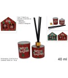 Diffuser and Candle - Pomegranate/Amber - 40ml (2pcs/2 Designs)