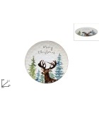 Serving Plate - Reindeer - White - 25cm