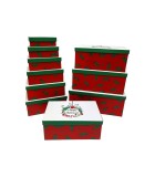 Rectangular Gift Boxes Set Leaves & Berries - 10pcs Rectangular Gift Boxes Set Leaves & Berries - 10pcs