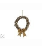 Door Hanging Bells Decoration with Gold Bow - 25 x 33cm Door Hanging Bells Decoration with Gold Bow - 25 x 33cm