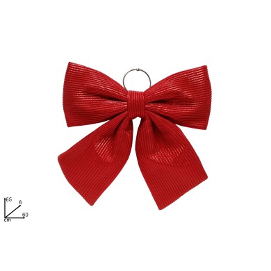 Decorative  Bow - Striped Red - 60xH65cm Decorative  Bow - Striped Red - 60xH65cm