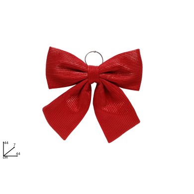 Decorative  Bow - Striped Red - 44xH44cm Decorative  Bow - Striped Red - 44xH44cm