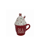 Ceramic Jar with Candy Decoration - 26cm Ceramic Jar with Candy Decoration - 26cm