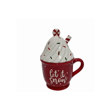 Ceramic Jar with Candy Decoration - 26cm Ceramic Jar with Candy Decoration - 26cm