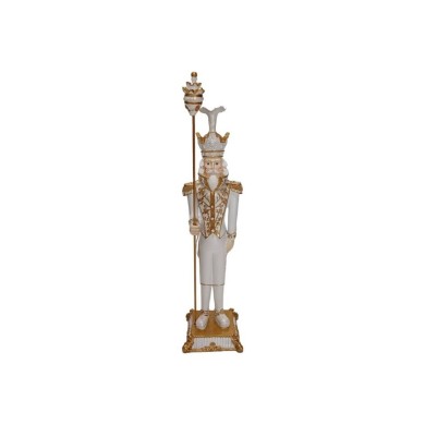 Nutcracker Soldier White & Gold - 65cm Nutcracker Soldier White & Gold - 65cm