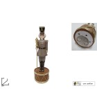 Decorative Nutcracker - Soldier - Gold/Brown - 8X8XH27cm. - Music/Movement