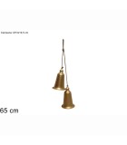 Metal Hanging Bells Decoration - Gold - 13x19.5cm Metal Hanging Bells Decoration - Gold - 13x19.5cm