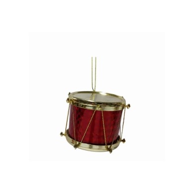 Drum Ornament Set - Red - 6cm - 20pcs