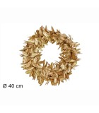 Door Hanging Decoration Glitter Leaves - Gold - 40cm Door Hanging Decoration Glitter Leaves - Gold - 40cm