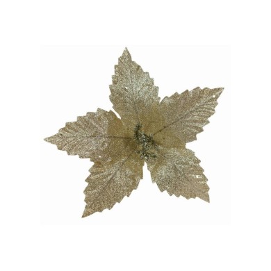 Artificial Glitter Flower Stem - Champagne Artificial Glitter Flower Stem - Champagne