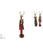 Decorative Reindeer - Red/Green – 9xH31cm(2 Desing)