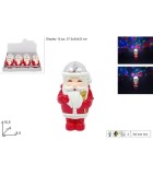 Projector - Santa Clause – Red – 9x6xH15.5cm – LED/Music Projector - Santa Clause – Red – 9x6xH15.5cm – LED/Music