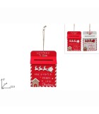 Christmas Wooden Mailbox Hanging Ornament - 2 Colors - 12,5 x 17cm Christmas Wooden Mailbox Hanging Ornament - 2 Colors - 12,5 x 17cm
